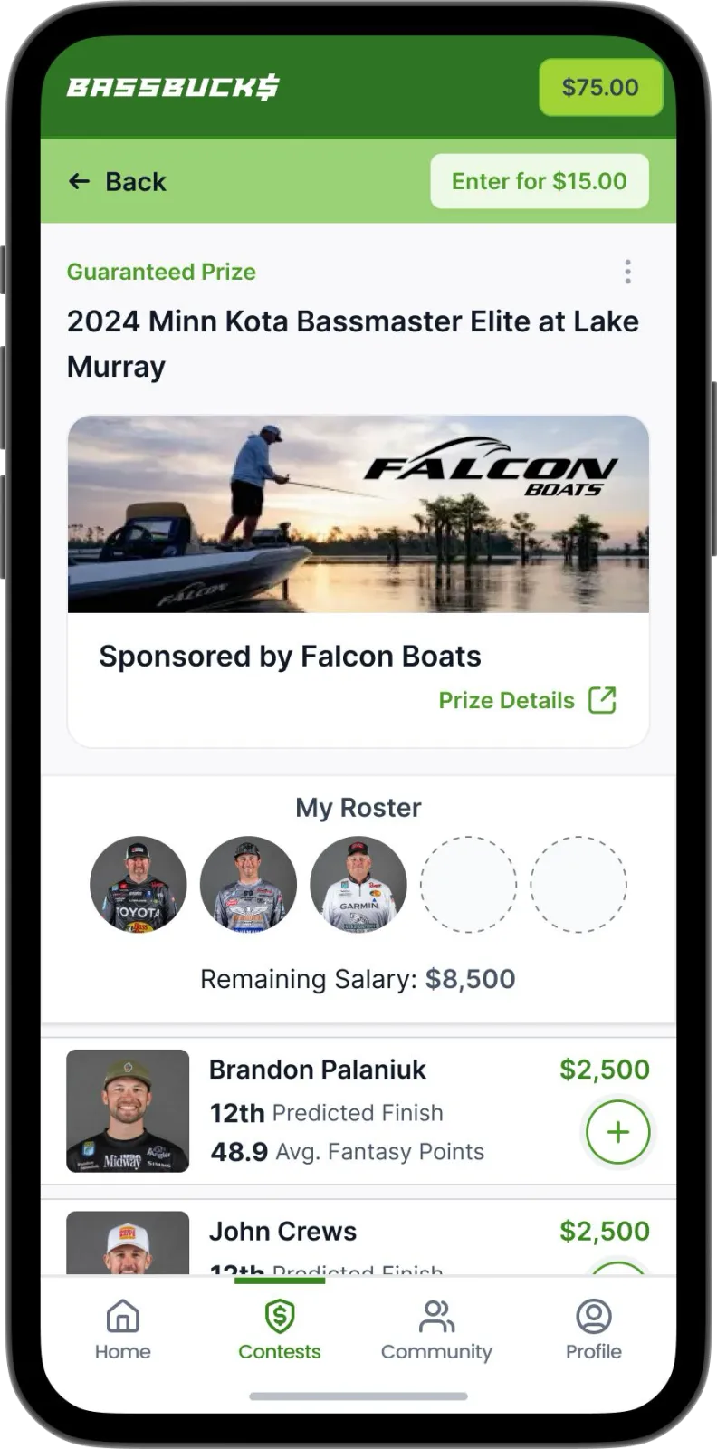 The BassBucks mobile app